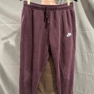 Nike Fleece Jogger Sweatpant Maroon Size Medium